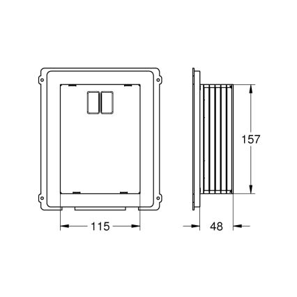 GROHE 40949000 - Revizijski šaht RAPID