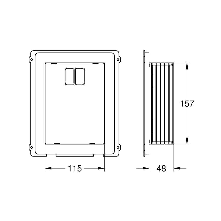 GROHE 40949000 - Revizijski šaht RAPID