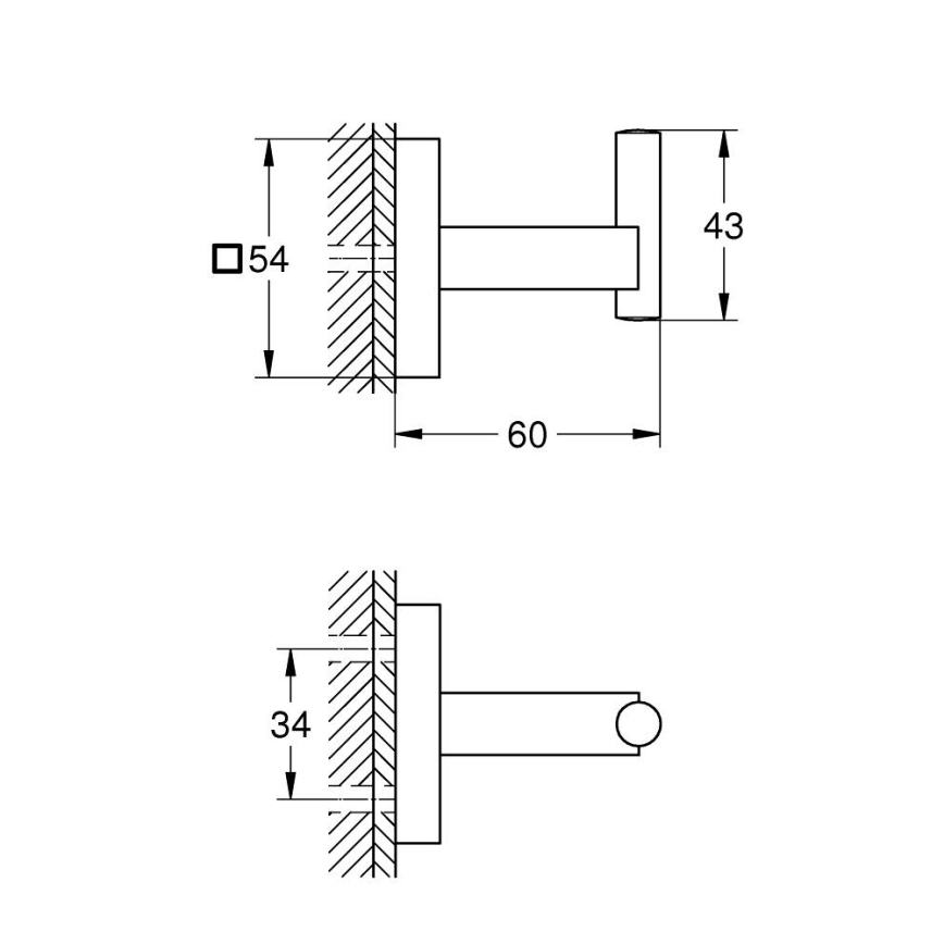 GROHE 409612430 - Kuka START CUBE 5,4 × 5,4 × 6 cm crna