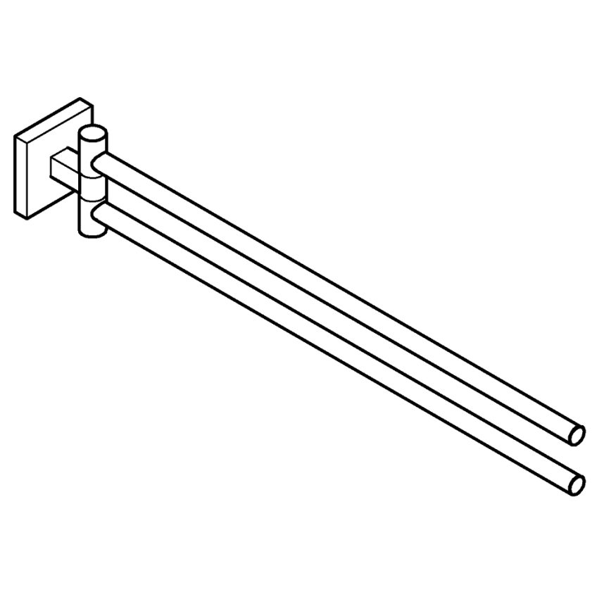 GROHE 40976000 - Držač ručnika START CUBE 438 mm polirani krom
