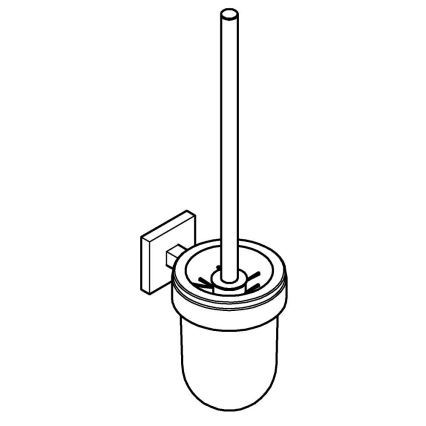 GROHE 409772430 - Komplet za čišćenje WC-a START CUBE crni