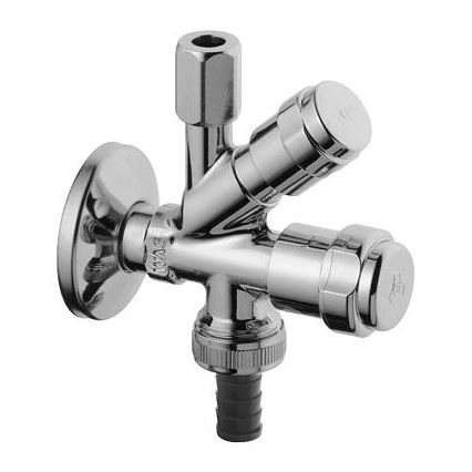 GROHE 41073000 - Kombinirani kutni ventil WAS 12” × 38” sjajni krom