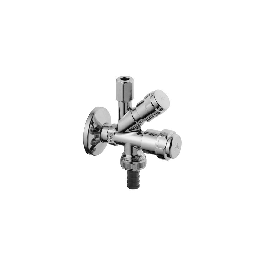 GROHE 41073000 - Kombinirani kutni ventil WAS 12” × 38” sjajni krom
