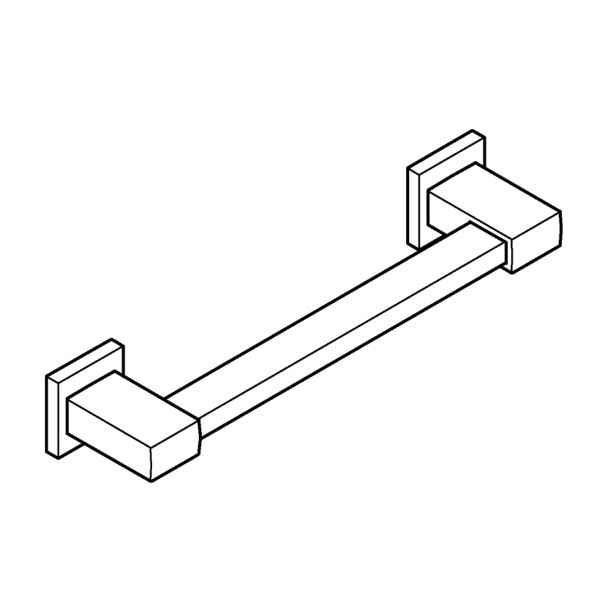 GROHE 410942430 - Ručka za kadu START CUBE 354 mm crna