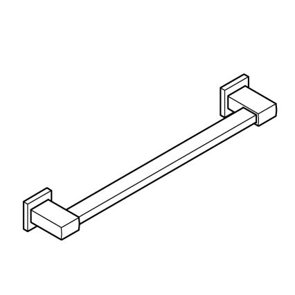GROHE 410952430 - Držač za kadu START CUBE 504 mm crni