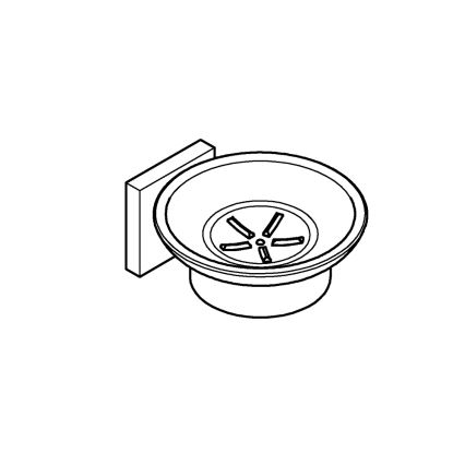 GROHE 410962430 - Posuda za sapun START CUBE 110 x 56 x 125 mm crna