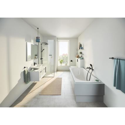 GROHE 411042430 - Dvostruki držač za ručnike START CUBE 654 mm crni