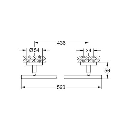 GROHE 41166000 - Držač ručnika 522 mm sjajni krom