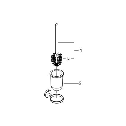 GROHE 41169000 - START komplet za čišćenje WC-a, matni/sjajni krom
