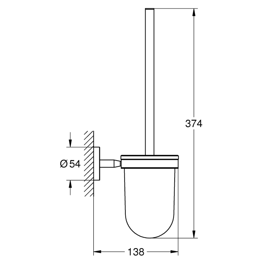 GROHE 41169000 - START komplet za čišćenje WC-a, matni/sjajni krom