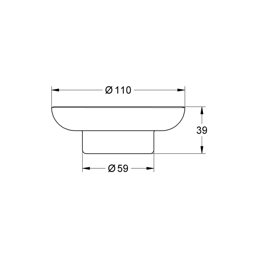 GROHE 41182000 - Posudica za sapun START 110 mm prozirna