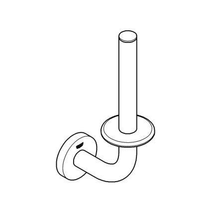 GROHE 411862430 - Držač rezervne role toaletnog papira START 116 x 232 mm crni