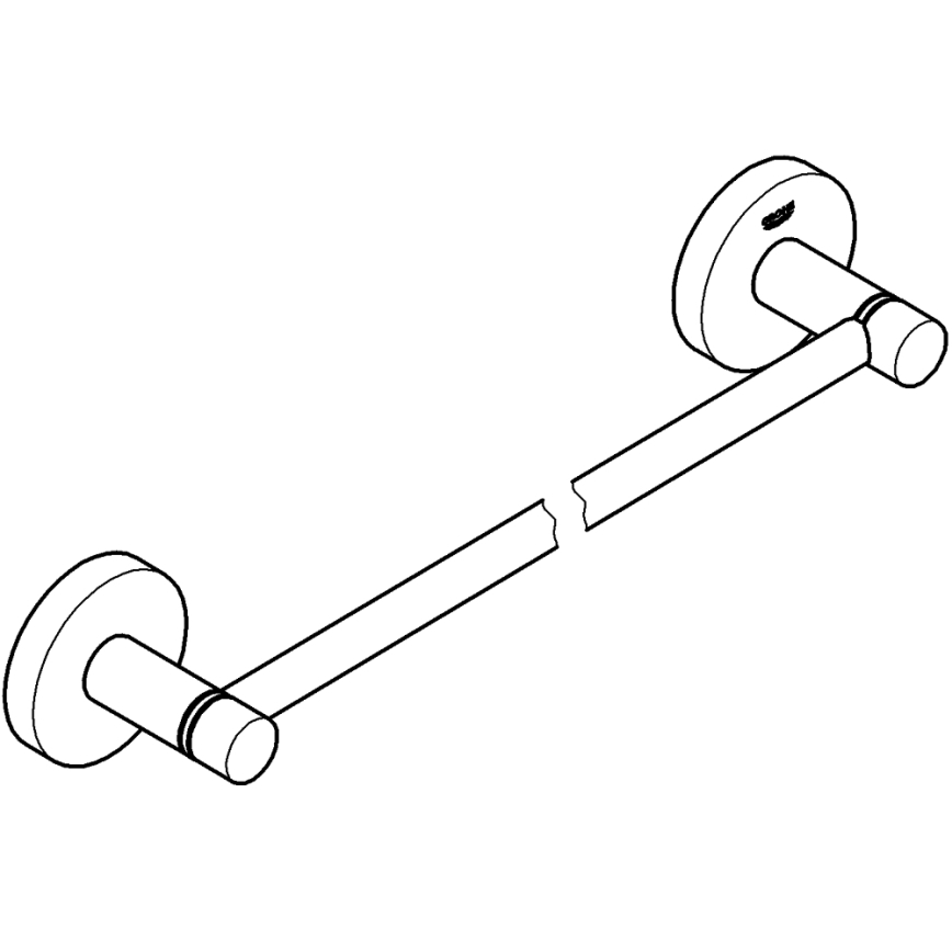 GROHE 411972430 - Držač za ručnike START 504 mm, crni