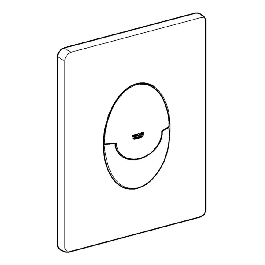 GROHE 42304SH0 - Tipka za ispiranje SKATE AIR 156 × 197 mm bijela