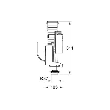 GROHE 42320000 - Ispustni ventil AV1, sjajni krom