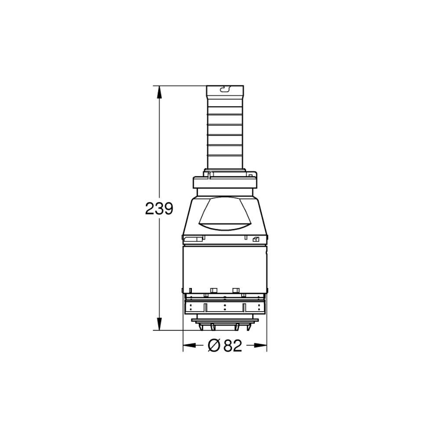 GROHE 42690000 - Servo ispušni ventil bez sjedala ventila, bez produžetka
