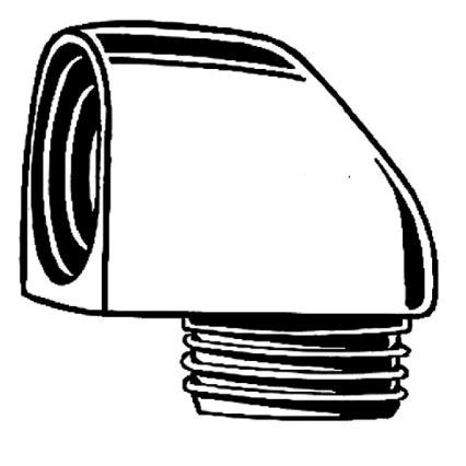 GROHE 45304000 - Koljeno za tuš DN 15 × DN 15 sjajni krom