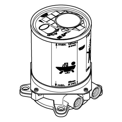GROHE 45984001 - Ugradbeni set DN 15, mesing