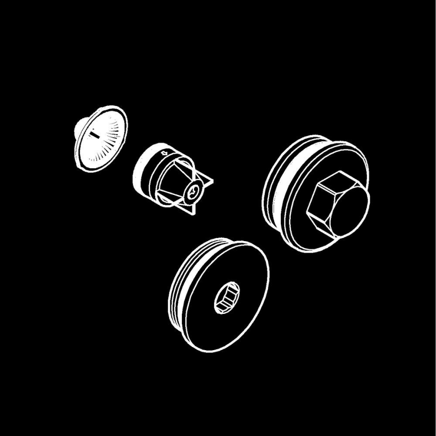 GROHE 47753000 - Povratni ventil, sjajni krom