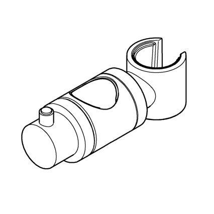 GROHE 6765000-Klizač za tuš šipke RELEXA, RAINSHOWER i EUPHORIA 24,7 mm krom