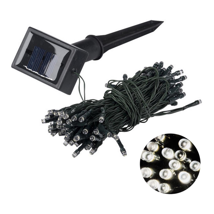 Grundig 2 - LED solarni lanac 50xLED/1,2V IP44 toplo bijela