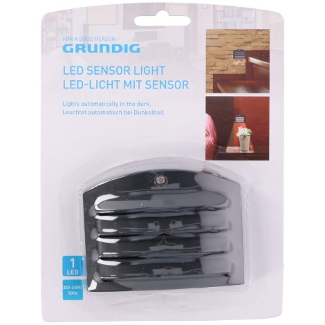 Grundig - LED Orientacijska svjetiljka za utičnicu sa senzorom 1xLED/230V