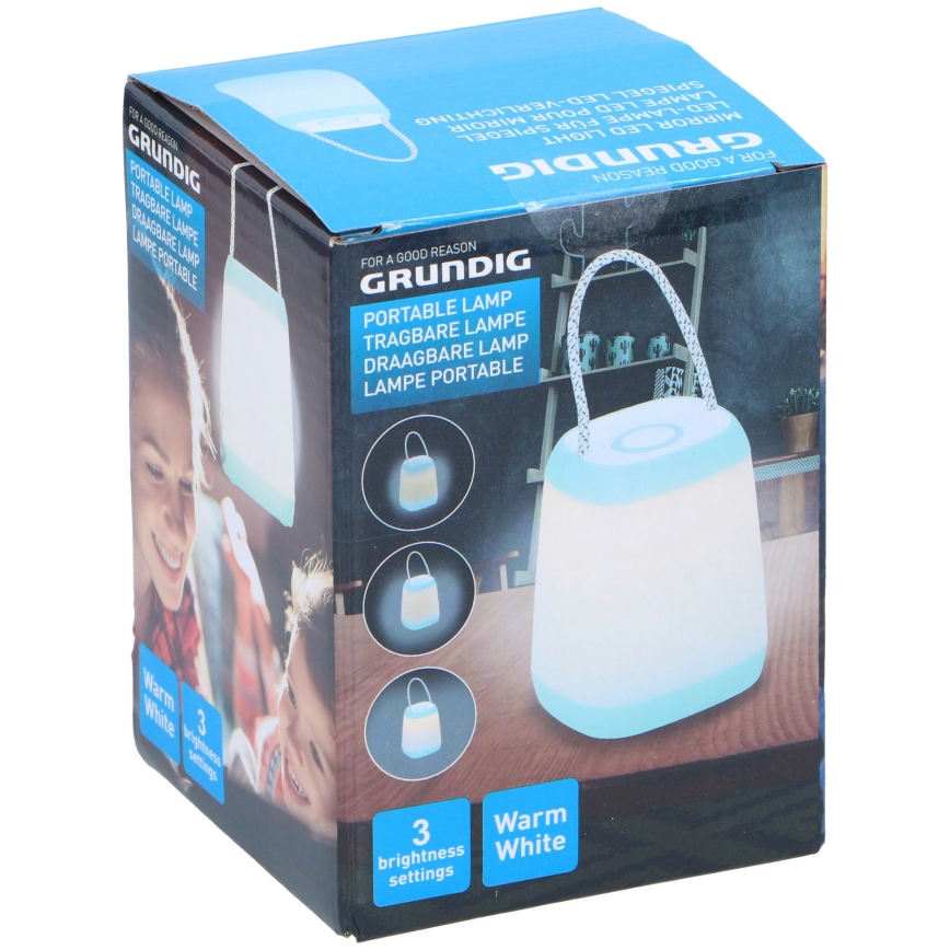 Grundig - LED Prigušiva prenosiva lampa LED/3xAA