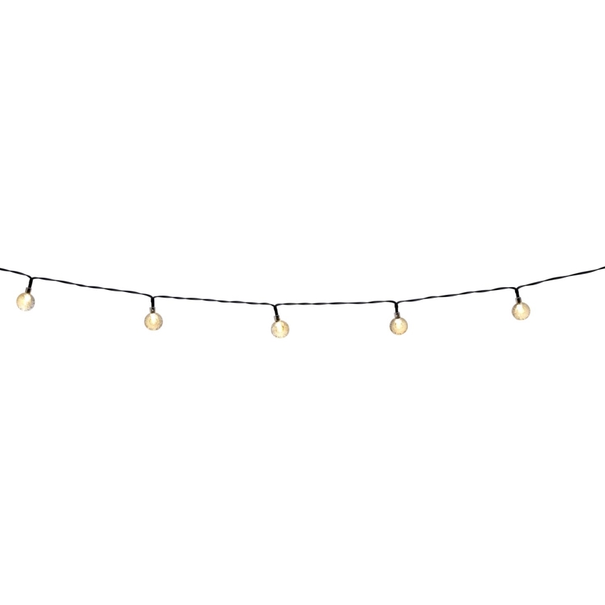 Grundig - LED Prigušivi solarni lanac 50xLED/8 funkcija 9,35m IP44 topla bijela + daljinski upravljač