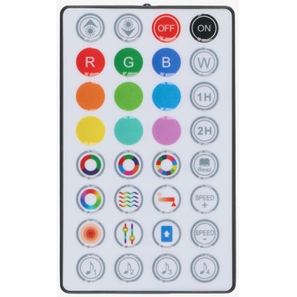 Grundig - LED RGB podna lampa 2 u 1 (LED/230V) s daljinskim upravljačem i mogućnošću prigušivanja