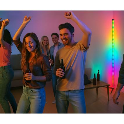 Grundig - LED RGBW prigušiva podna lampa LED/6W/230V + daljinski upravljač