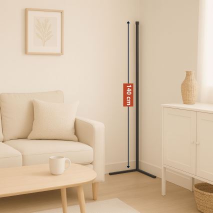 Grundig - LED RGBW prigušiva podna lampa LED/6W/230V + daljinski upravljač