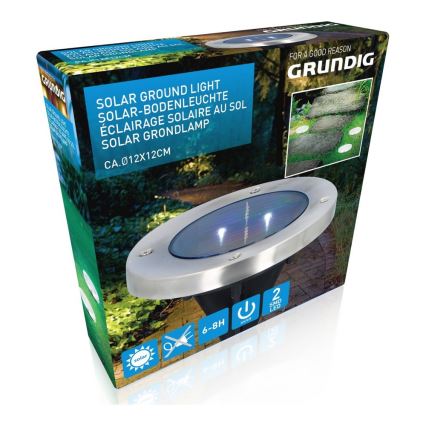 Grundig - LED Solarna svjetiljka 2xLED/1,2V