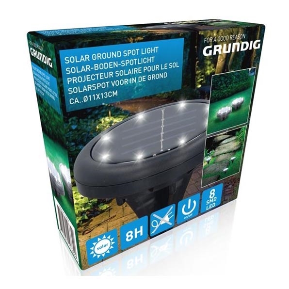 Grundig - LED Solarna svjetiljka 8xLED/1xAA
