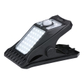 Grundig - LED solarna svjetiljka s senzorom pokreta i sumraka CLIP-ON LED/9W/3,7V 1500 mAh IP44