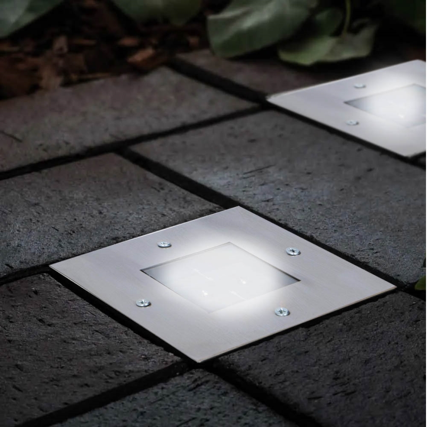 Grundig - LED Solarna ugradbena svjetiljka 2xLED/1,2V 600mAh IP44