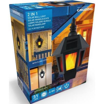 Grundig - LED solarna zidna vanjska svjetiljka LED/1,2V