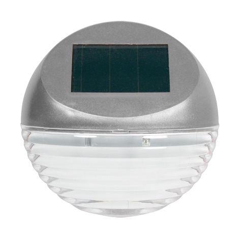 Grundig - LED Solarna zidna svjetiljka 2xLED/1xAA srebrna