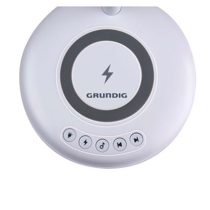 Grundig - LED stolna svjetiljka s bežičnim punjenjem i zvučnikom 3-u-1 LED/15W/5V