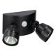Grundig - LED Vanjska zidna svjetiljka sa senzorom 2xLED/9V IP44