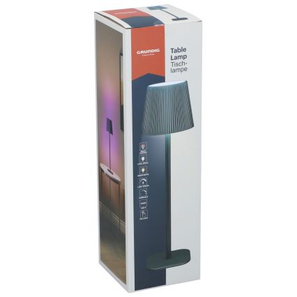 Grundig - RGB LED dodirna stolna lampa s mogućnošću prigušivanja, 5V/1200 mAh