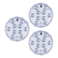 Grundig - SET 3x LED RGBW svjetiljka s mogućnošću prigušivanja LED/3W/3xAAA IP65 + daljinski upravljač