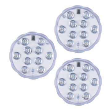 Grundig - SET 3x LED RGBW svjetiljka s mogućnošću prigušivanja LED/3W/3xAAA IP65 + daljinski upravljač