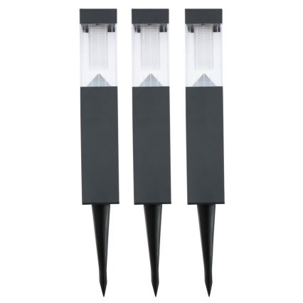 Grundig - SET 3x Solarna lampa LED/1,2V 6,5x35,5cm