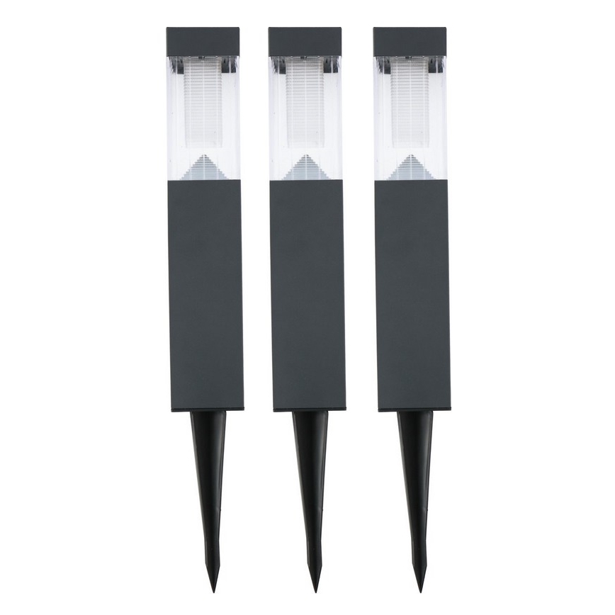 Grundig - SET 3x Solarna lampa LED/1,2V 6,5x35,5cm