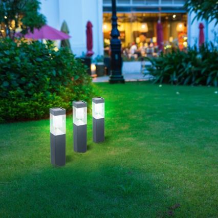 Grundig - SET 3x Solarna lampa LED/1,2V 6,5x35,5cm