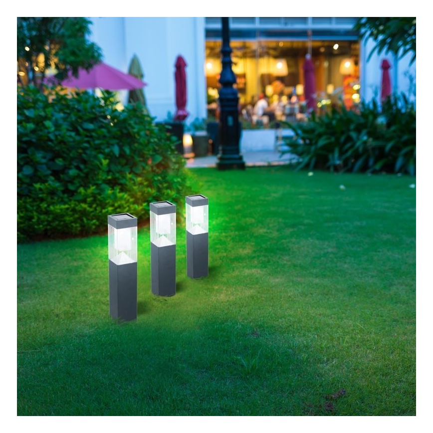 Grundig - SET 3x Solarna lampa LED/1,2V 6,5x35,5cm