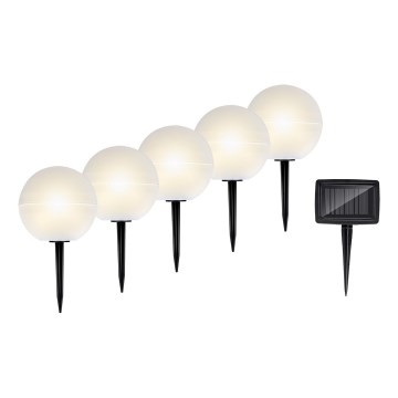 Grundig - SET 5x LED RGBW Solarno svjetlo LED/3,2V 600 mAh IP44