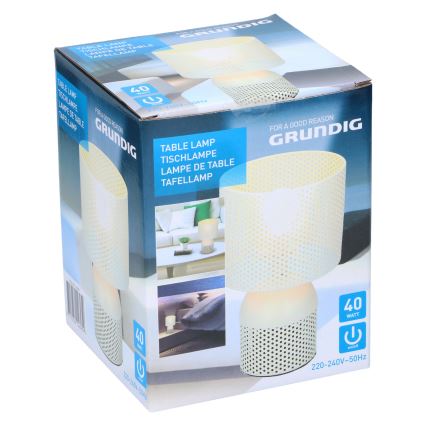 Grundig - Stolna lampa 1xE14/40W/230V