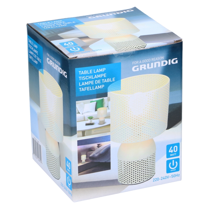 Grundig - Stolna lampa 1xE14/40W/230V