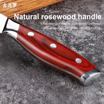 Gudaro - Damaskski univerzalni kuhinjski nož KENSHO 5, 67 slojeva čelika, dužina 12,5 cm